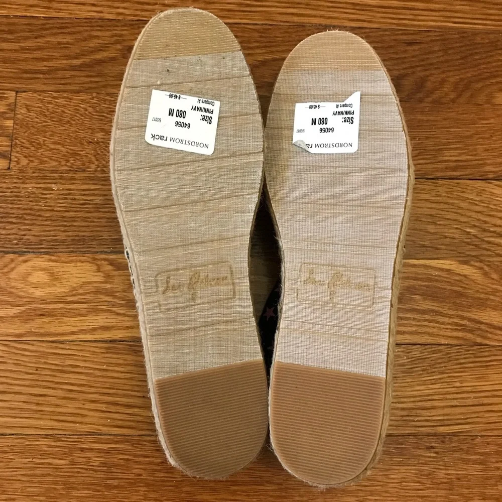 NWT Sam Edelman Verona Espadrilles 8 stars blue